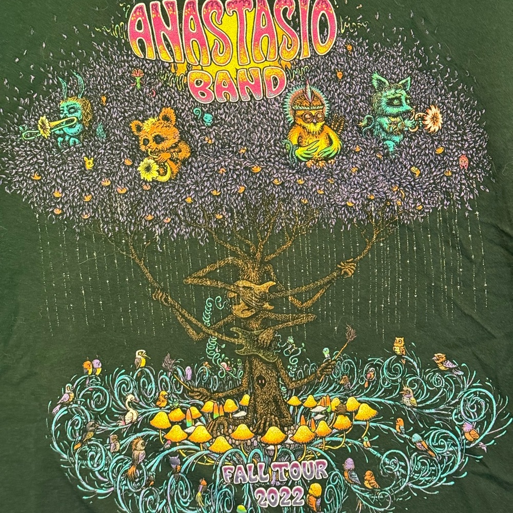 Trey Anastasio Band 2022 tour Dark Green T-Shirt - size Medium - Picture 2 of 3